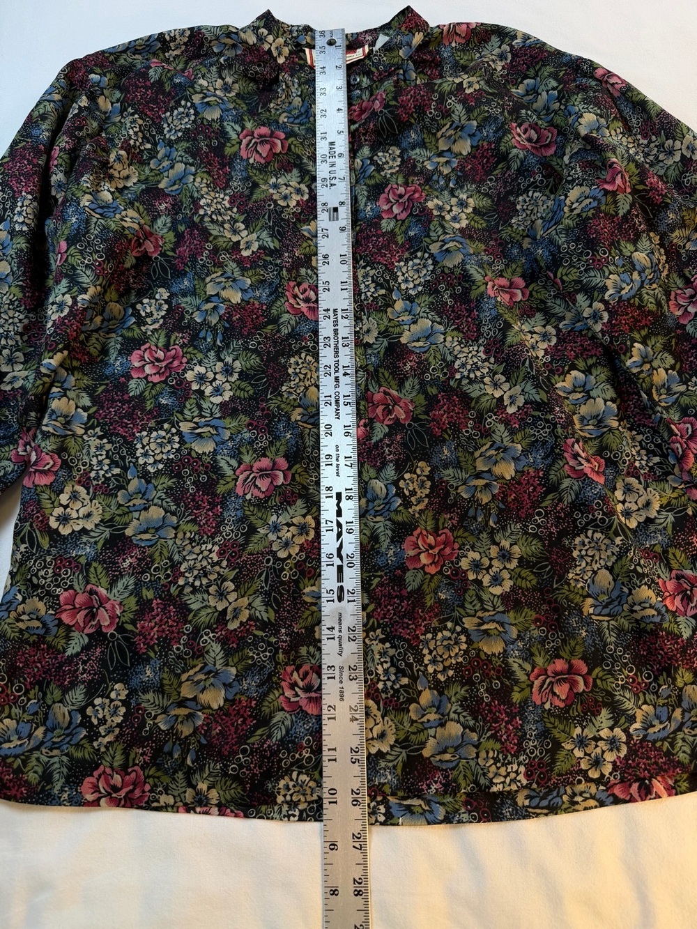 Vintage 80’s Floral Peasant Blouse - Picture 6 of 9